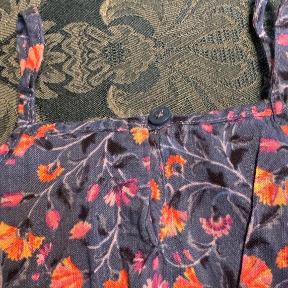 OLD NAVY sundress with shoulder straps, Size 18-24 mo, Blue/pink floral, NWT - Picture 2 of 6